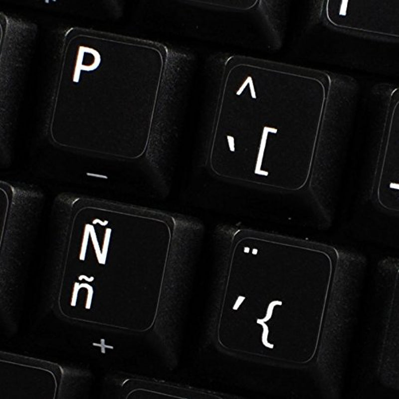 Adesivos Teclado Espanhol Branco