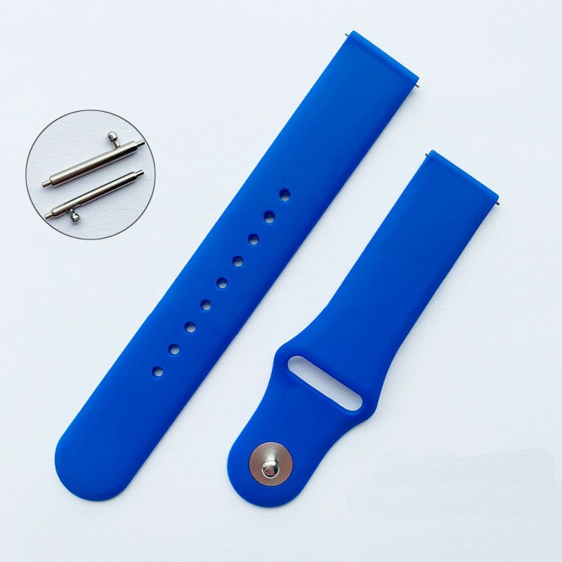 Pulseira de Substituição 20mm Xiaomi Amazfit GTS / Bip / Bip Lite / Bip S / GTR 42mm / Ticwatch / Huawei / Samsung Elegance Silicone (Azul)