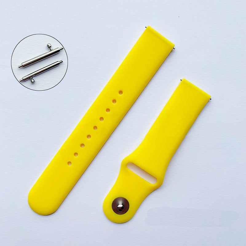 Pulseira de Substituição 20mm Xiaomi Amazfit GTS / Bip / Bip Lite / Bip S / GTR 42mm / Ticwatch / Huawei / Samsung Elegance Silicone (Amarelo)