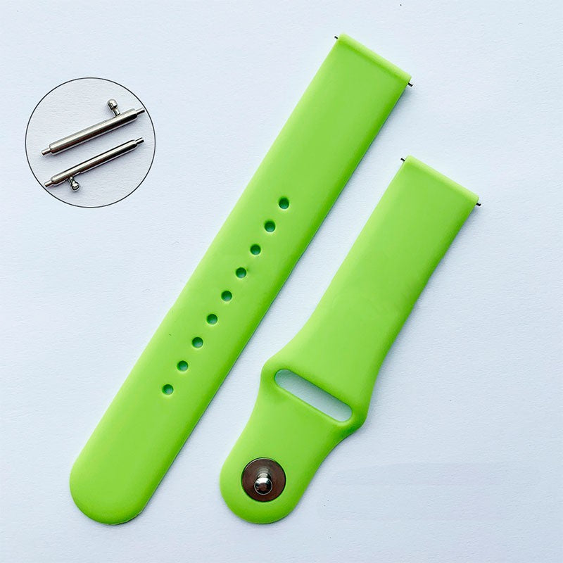 Pulseira de Substituição 20mm Xiaomi Amazfit GTS / Bip / Bip Lite / Bip S / GTR 42mm / Ticwatch / Huawei / Samsung Elegance Silicone (Verde claro)