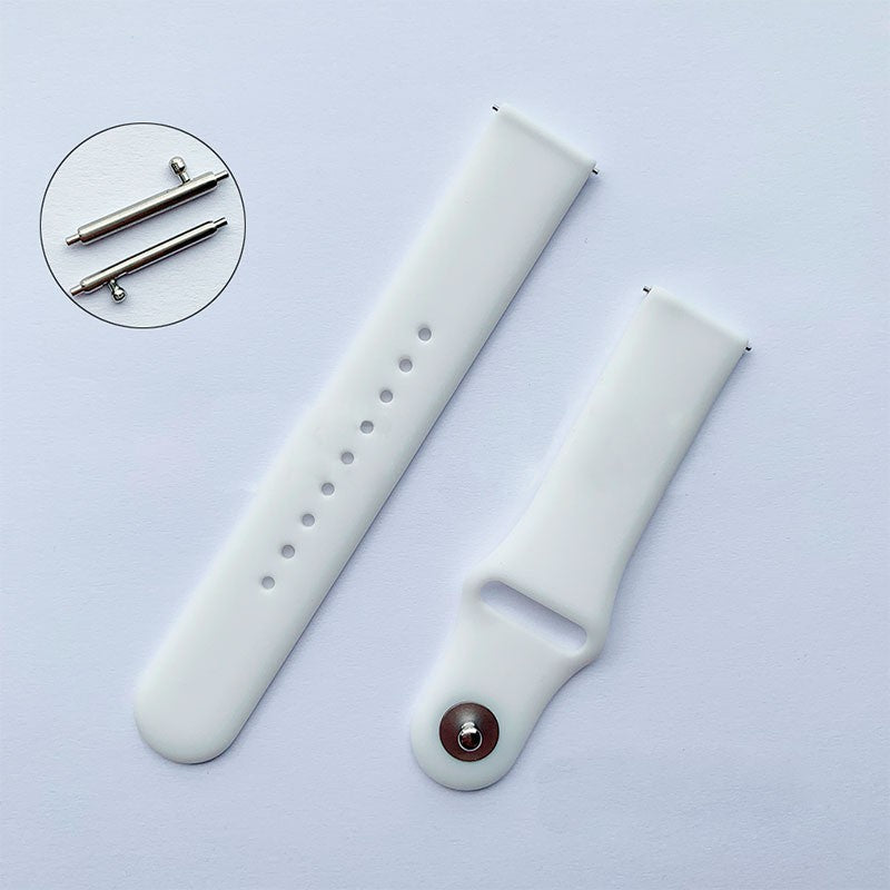 Pulseira de Substituição 20mm Xiaomi Amazfit GTS / Bip / Bip Lite / Bip S / GTR 42mm / Ticwatch / Huawei / Samsung Elegance Silicone (Branco)