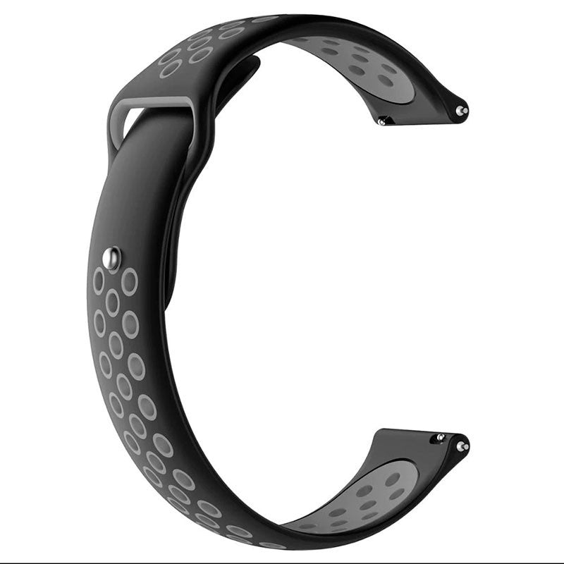 Pulseira de Substituição 20mm Xiaomi Amazfit GTS / Bip / Bip Lite / Bip S / GTR 42mm / Ticwatch / Huawei / Samsung Sport Silicone (Preto)