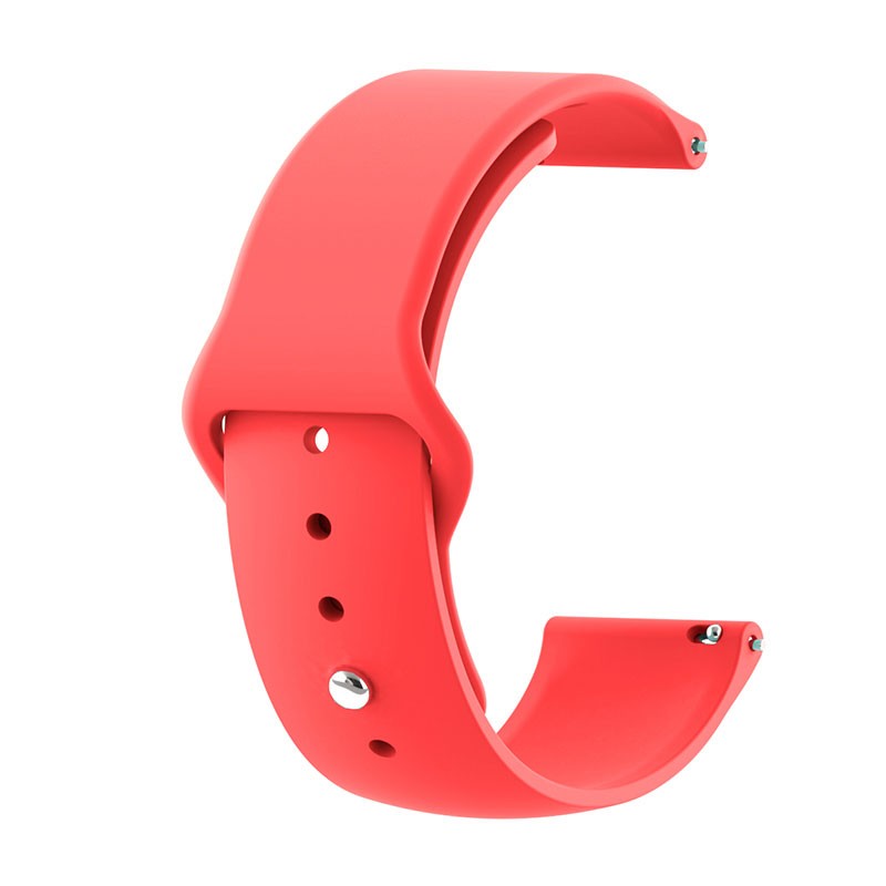 Pulseira de Substituição 22mm Xiaomi Amazfit Stratos 3 / Stratos 2S / Stratos / Pace / GTR 47mm / Ticwatch / Huawei / Samsung Elegance Silicone (Vermelho)
