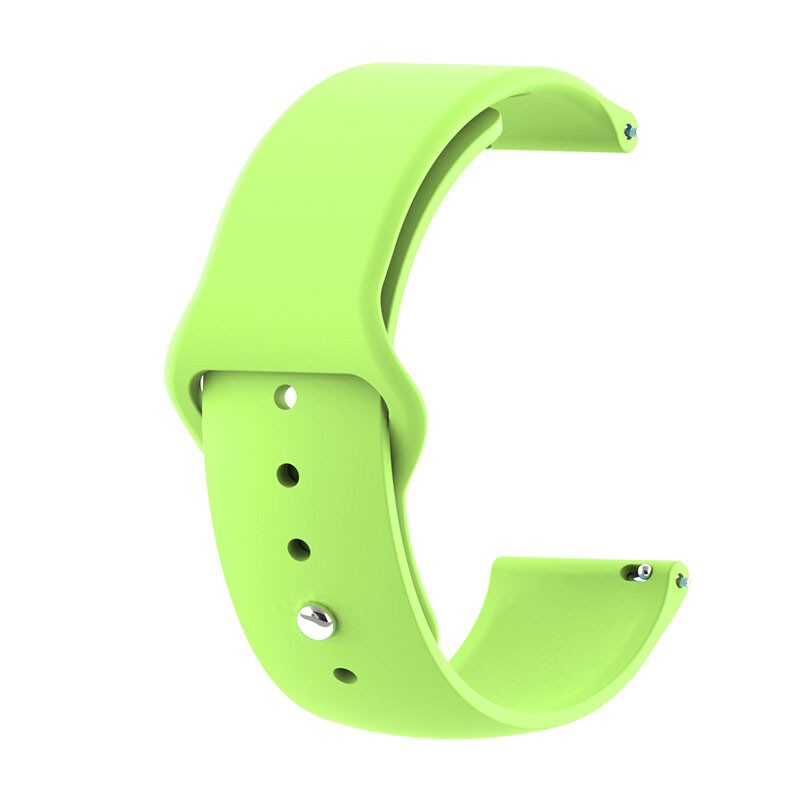 Pulseira de Substituição 22mm Xiaomi Amazfit Stratos 3 / Stratos 2S / Stratos / Pace / GTR 47mm / Ticwatch / Huawei / Samsung Elegance Silicone (Verde claro)
