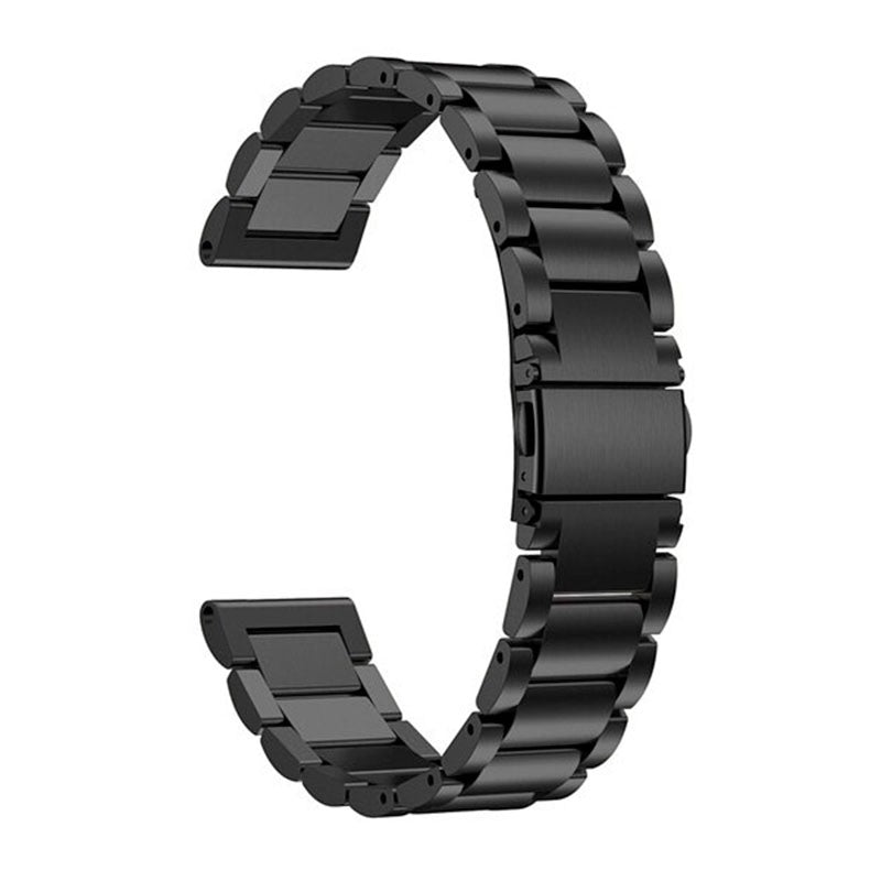 Pulseira de Substituição 22mm Xiaomi Amazfit Stratos 3 / Stratos 2S / Stratos / Pace / GTR 47mm / Ticwatch / Huawei / Samsung Elos de Metal (Preto)