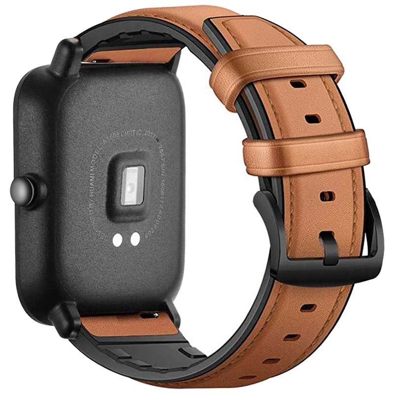 Pulseira de Substituição 22mm Xiaomi Amazfit Stratos 3 / Stratos 2S / Stratos / Pace / GTR 47mm / Ticwatch / Huawei / Samsung Cuoro Premium (Castanho)