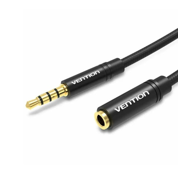 Cabo Extensor de Áudio Vention Jack 3.5mm Braided - 3 Metros