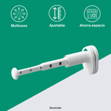 Cabide Retrátil Branco – 12 a 30 cm SL10847
