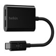 Adaptador USB-C Belkin de Áudio e Carregamento