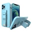 Capa Silicone Lanyard Airbag para Samsung Galaxy A71 Azul