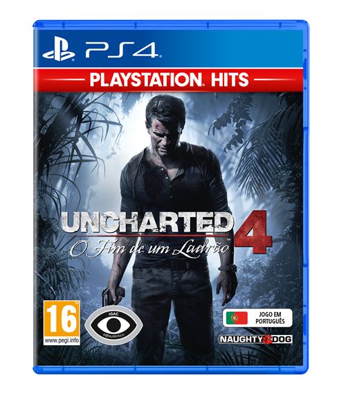 Uncharted 4: O Fim de um Ladrão - Playstation Hits - PS4 (GRADE A)