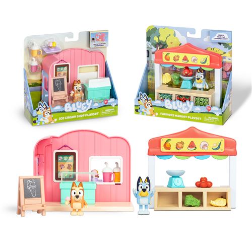 Famosa – Bluey Mini Playsets com Figura (Sortido) – Série 3