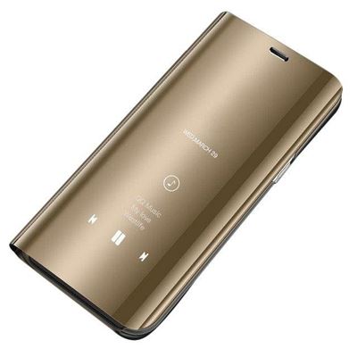 Capa Clear View para Huawei P Smart 2019 – Dourado