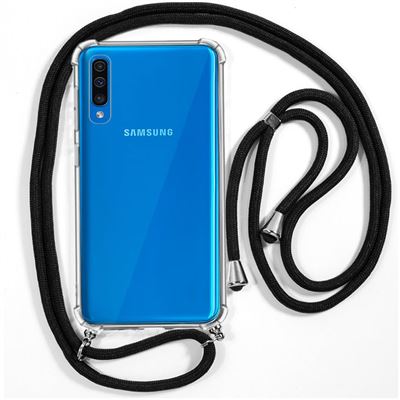 Capa traseira para Samsung A505 Galaxy A50 / A30s COOL em Gel com Cordel Preto