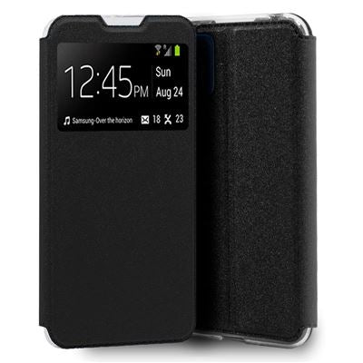 Bolsa para Motorola Moto G9 COOL Flip Cover em Preto