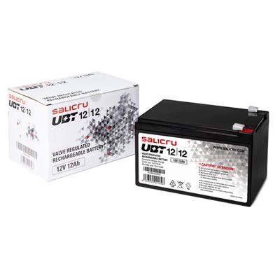 Bateria UPS Salicru UBT 12/12 | 12V | 12Ah | VRLA – Preto