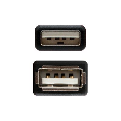 Cabo de Dados / Alimentação USB para USB (3m) (Preto)