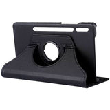 Capa traseira para Samsung Galaxy Tab S7 Plus T970 COOL de 12,4 polegadas em couro preto