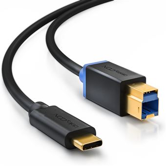 Cable Deleycon  USB-C para USB-B 3.0