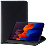 Capa traseira para Samsung Galaxy Tab S7 Plus T970 COOL de 12,4 polegadas em couro preto