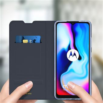 Capa Dux Ducis para Motorola Moto G9 Play / E7 Plus – Azul-Escuro