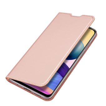 Capa Livro Dux Ducis para Xiaomi Redmi Note 10 5G / Poco M3 Pro – Rosa
