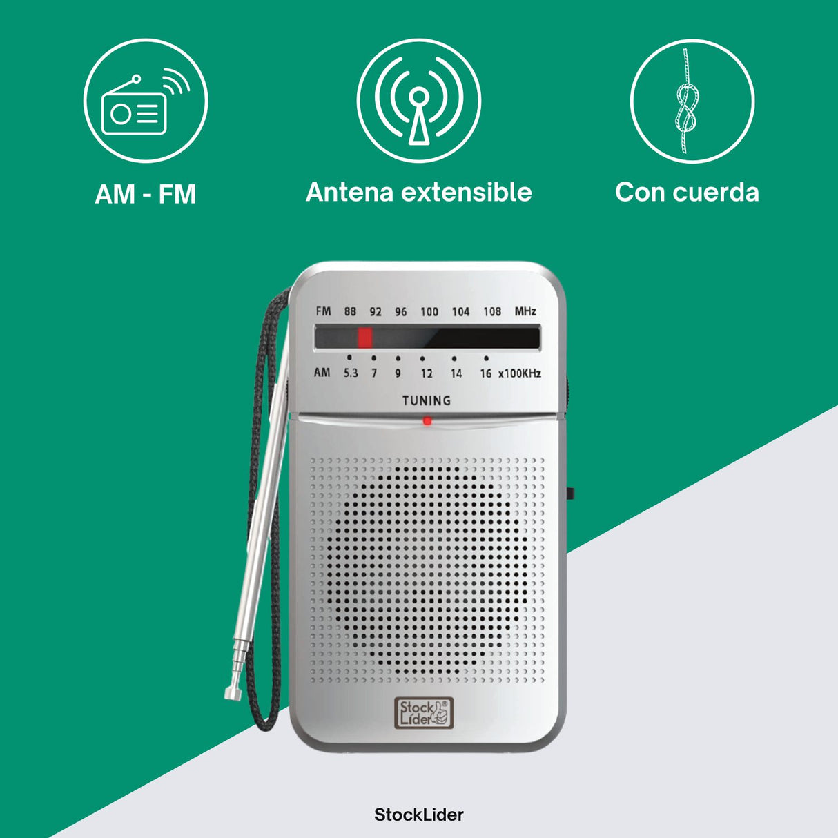 Rádio AM/FM Portátil