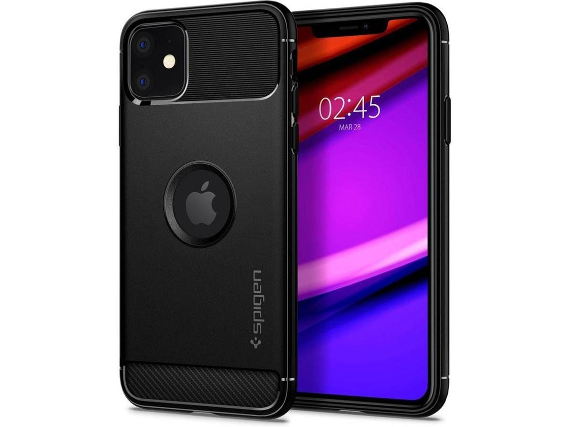 Capa Spigen Anti-Shock para iPhone 11 – Preto