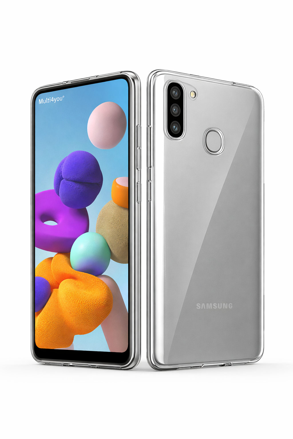 Capa Transparente em Gel TPU Silicone para Samsung Galaxy A21 – Multi4you®