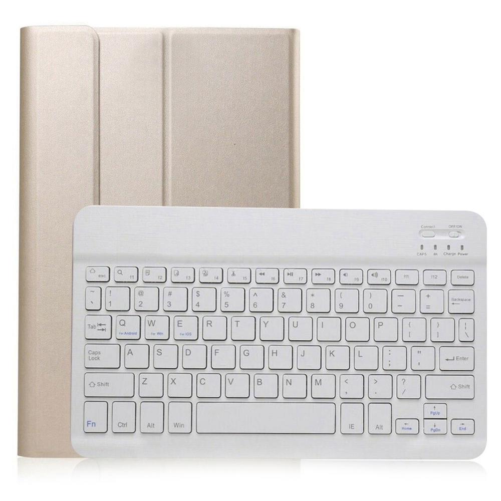 Capa Teclado Bluetooth Samsung Galaxy Tab T830/T835 Gold