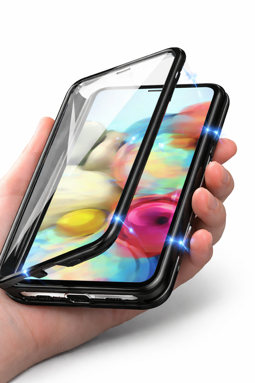 Capa 360 com Fecho Magnético para Samsung Galaxy A71 – Preto | Multi4you®