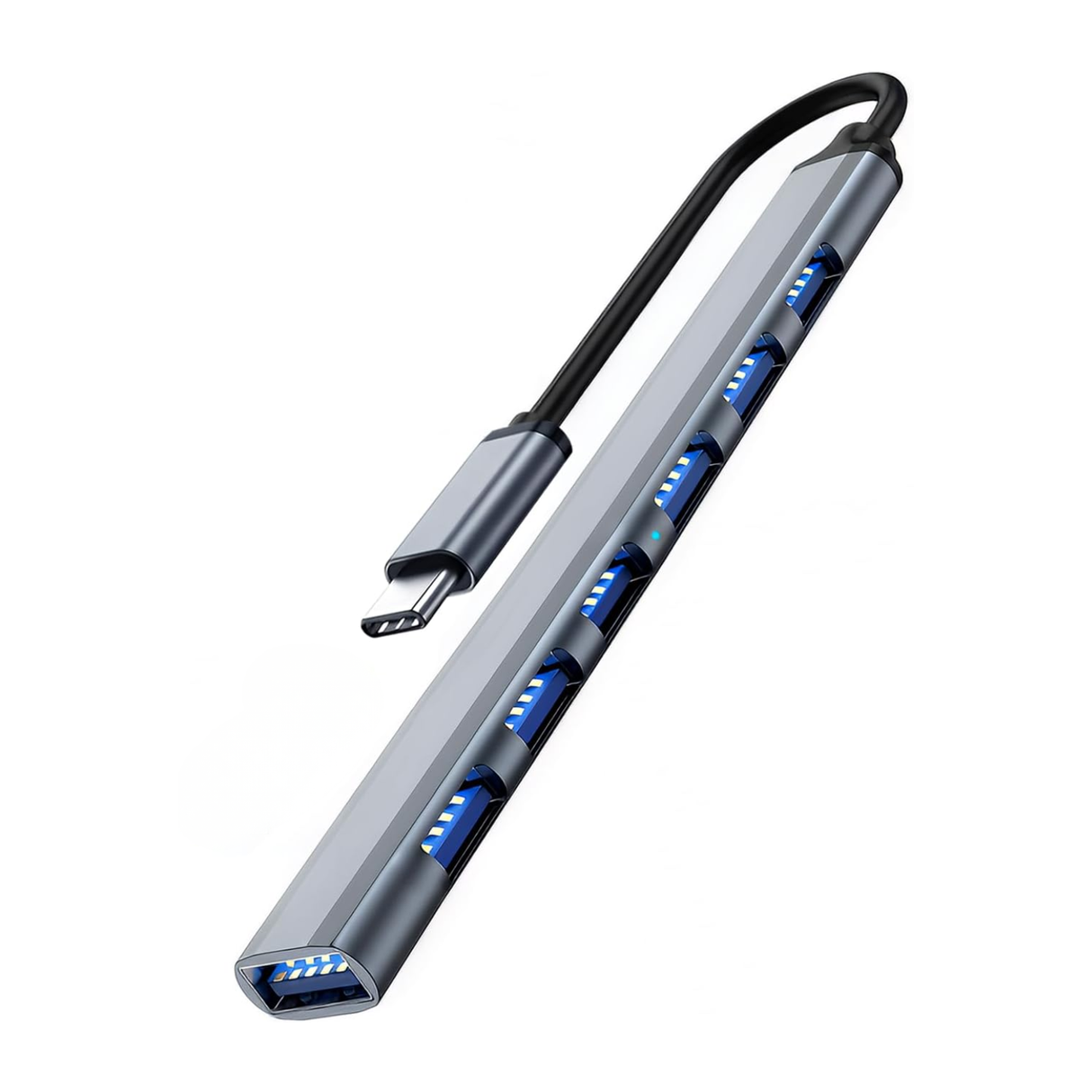 USB-C Hub 7 em 1 Adapter USB 3.0 6 2.0 portas - Multi4you®