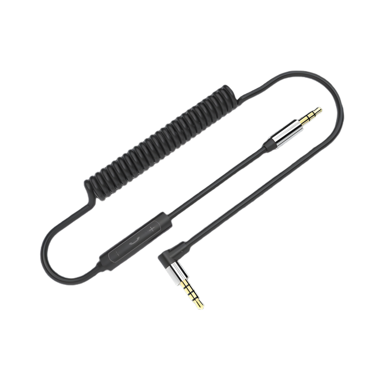 Cabo Vention de Áudio Jack 3,5mm Macho em Espiral com Comando