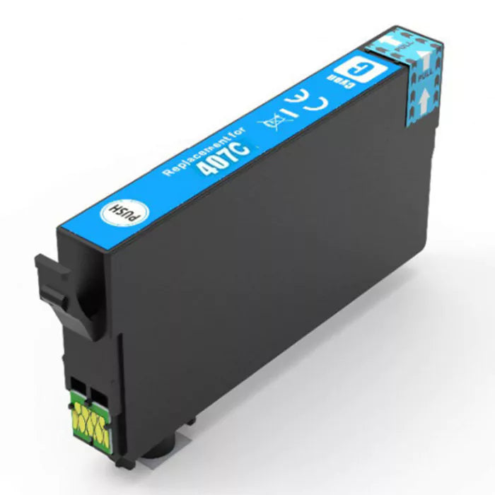 Tinteiro Epson Compatível 407 XL Azul
