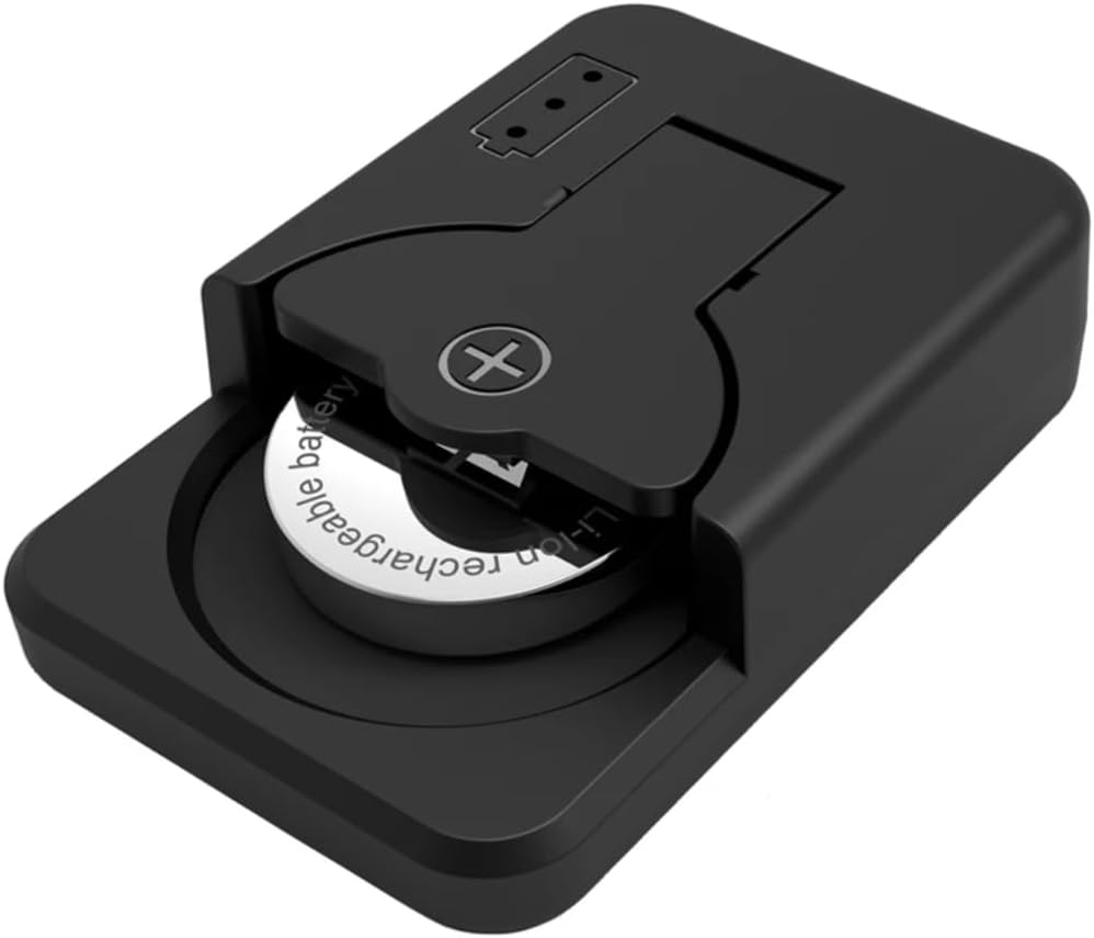 Carregador USB-C para Baterias de Botão LIR 3,6V / 4,2V com LED Indicador (LIR1025, LIR1220, LIR2032, LIR2450)