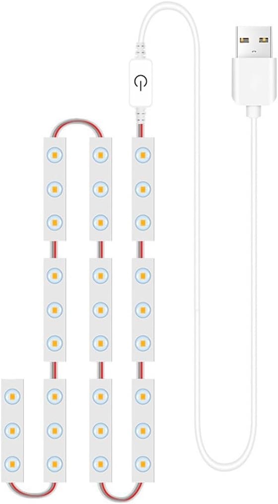 Tira de Luzes LED para Espelho | USB | Controlo Tátil | 30 LEDs