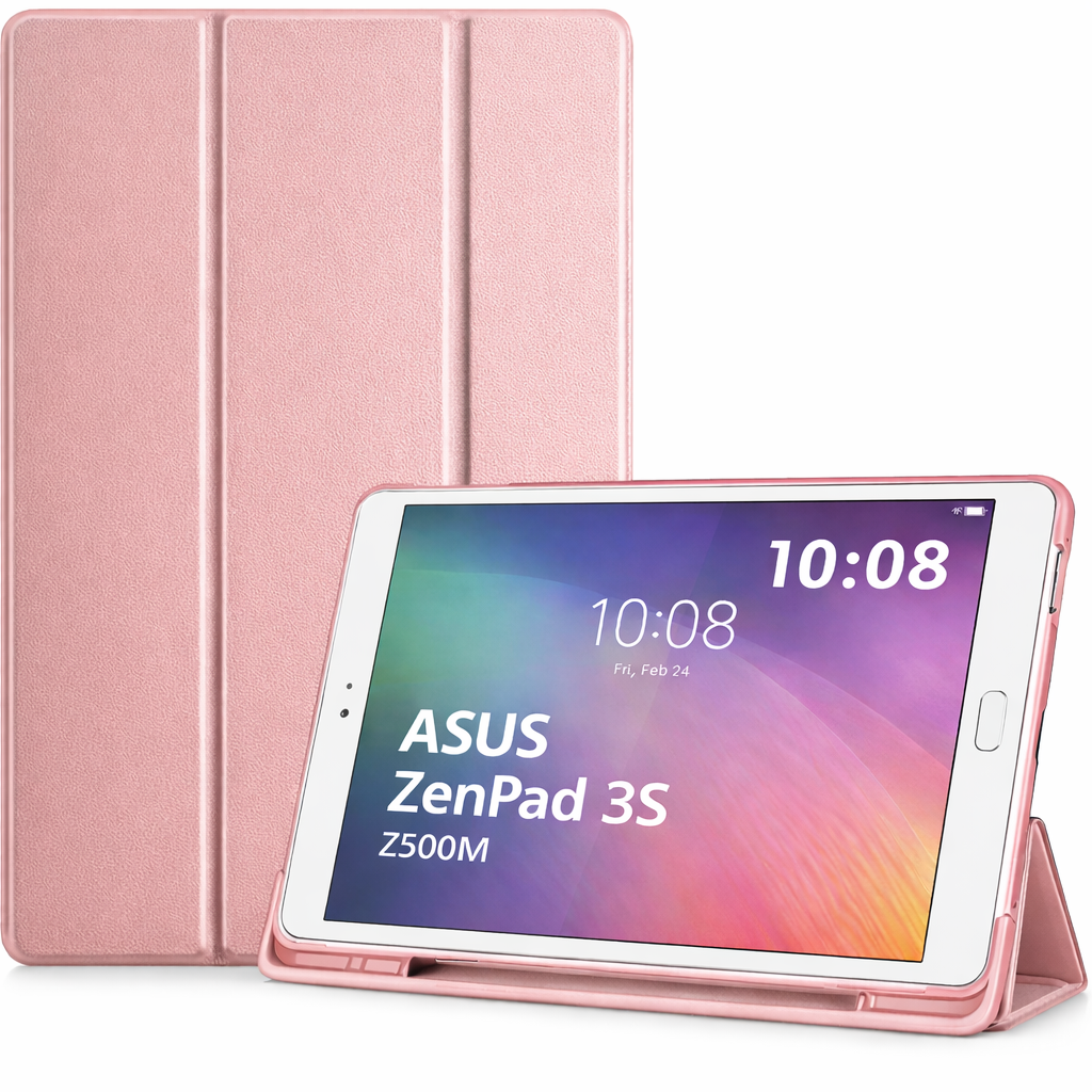 Capa Smart Case Trifold Slim para Asus Zenpad 3S Z500M Rosa – Multi4you®