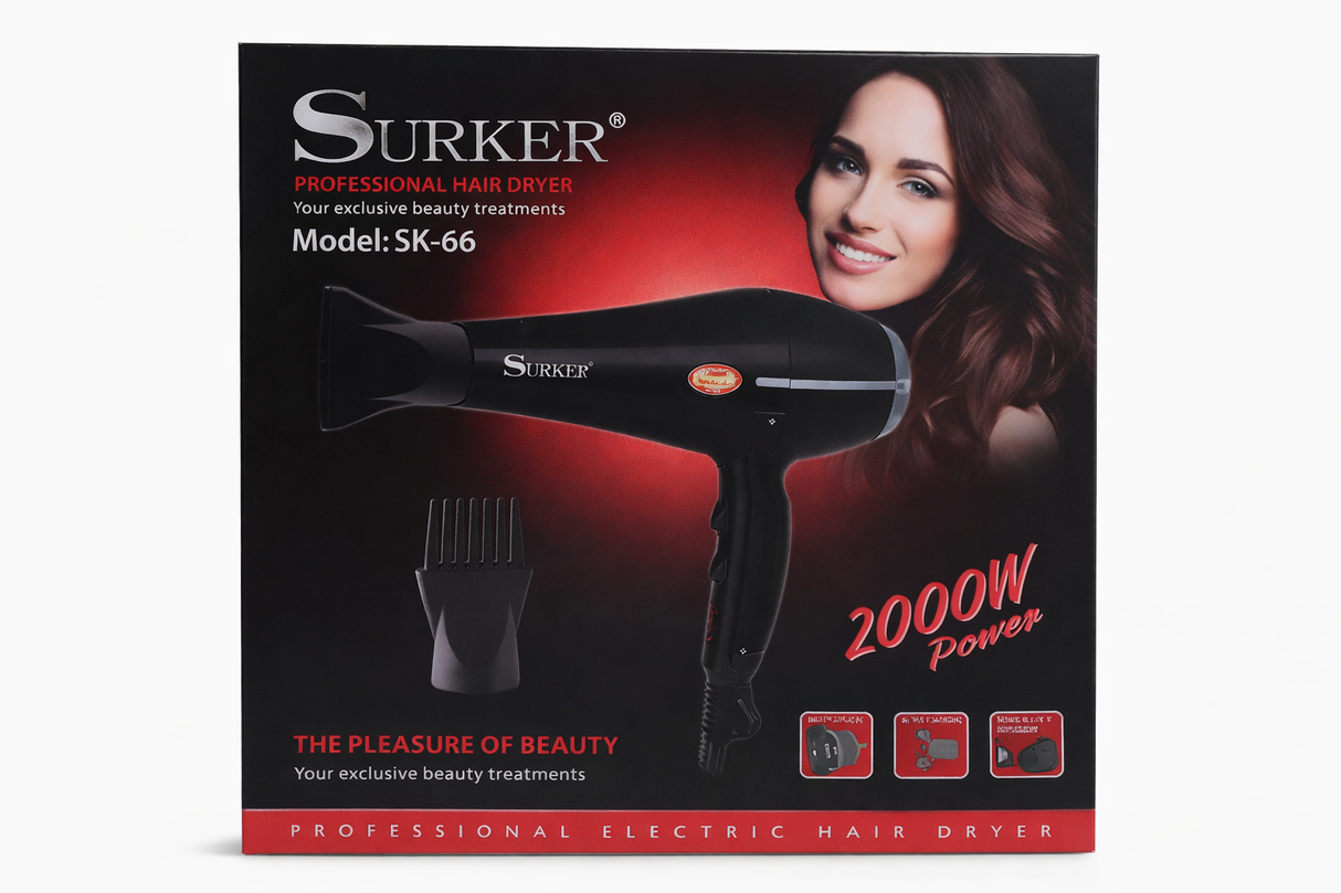 Secador de Cabelo Profissional 2000W Surker SK-66
