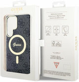 Capa Guess 4G MagSafe para Samsung Galaxy S23 Ultra - preta