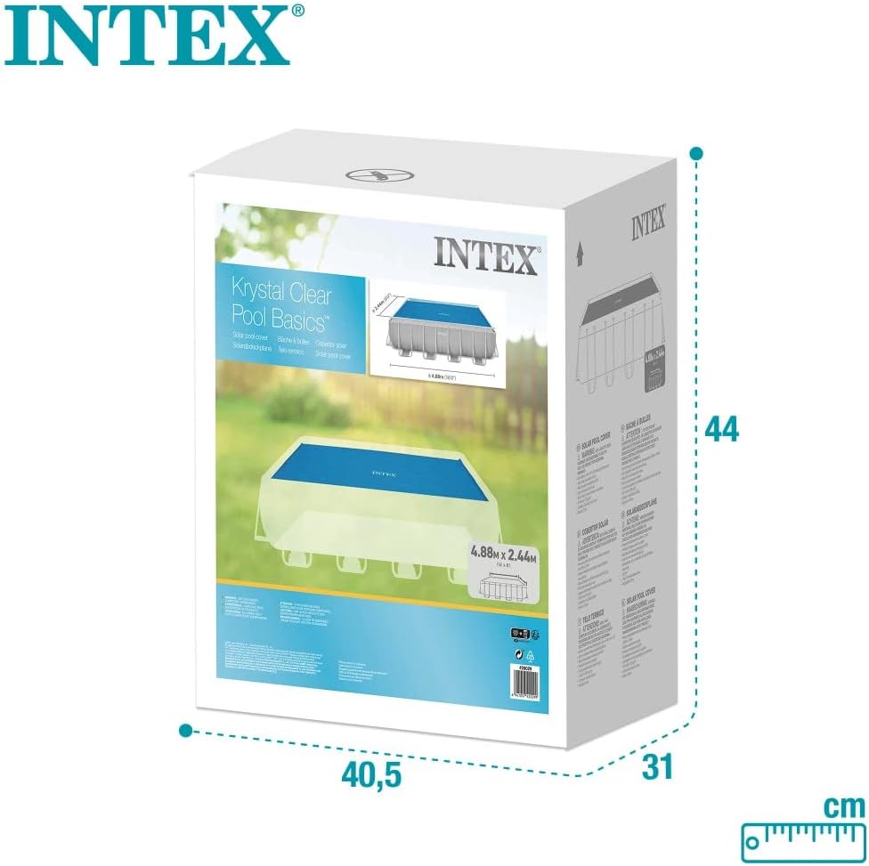 INTEX 55270 - Cobertor de piscina retangular, 488 x 244 cm