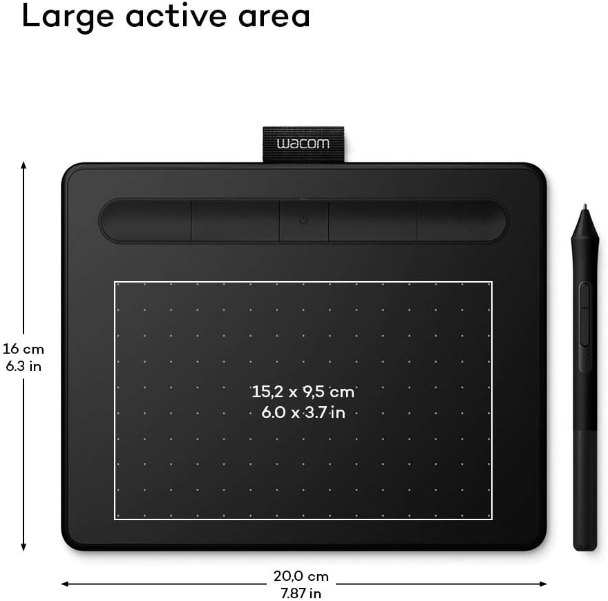 Mesa Digitalizadora WACOM Intuos (USB - Windows e Mac OS - 152 x 95 mm)