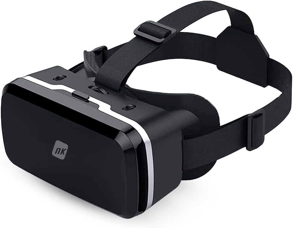 Óculos de Realidade Virtual VR 3D + Comando - Preto