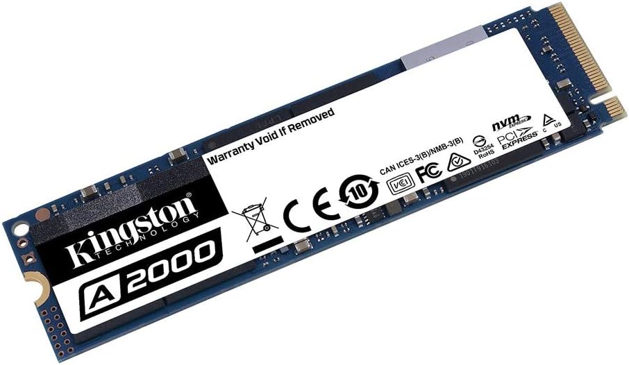 SSD Interno Kingston A2000 500GB NVMe PCIe M.2 2280 - Segunda Mão Grade B