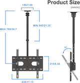 Suporte de TV Suptek MC4602 para Teto/Parede – Ajustável 55″ (VESA 400×400)