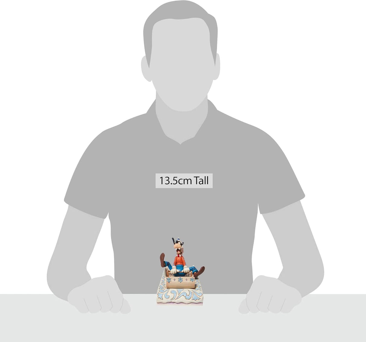 Figura Disney Tradições - Pateta Em Trenó Natal 12cm