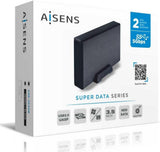 Aisens Caixa Externa p/ Discos HDD 3.5" USB 3.0 Black - ASE-3530B