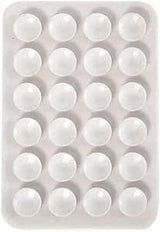 Suporte de silicone para telefone com ventosas (Branca) - Multi4you®