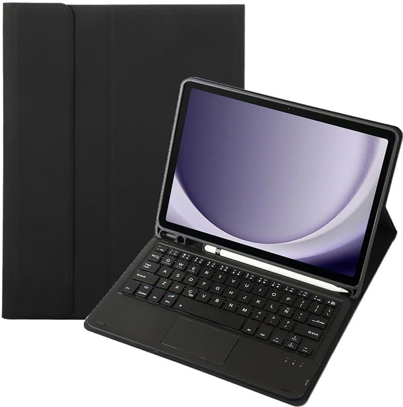 Capa com Teclado Bluetooth para Samsung Galaxy Tab A9 Plus / A11 Plus 11" – Preto