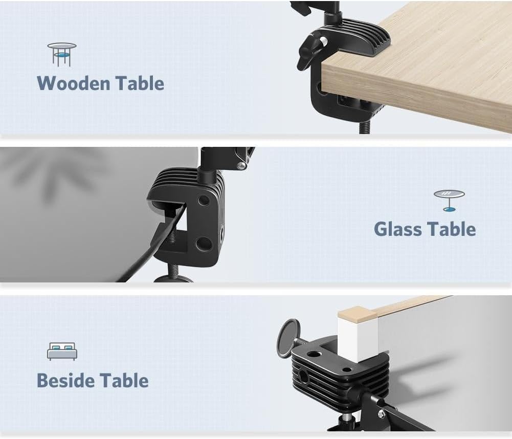 Suporte de Telemóvel e Tablet UGREEN LP142 Ajustável com Braço Articulado para Mesa