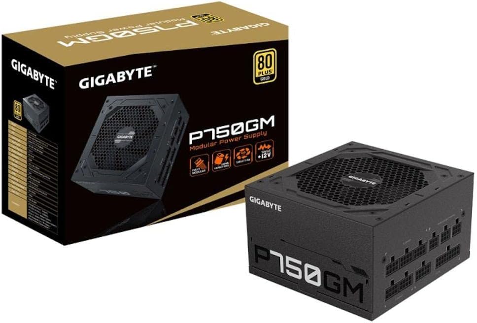 Fonte de Alimentação GIGABYTE P750GM (ATX - 750 W - 80 Plus Gold)